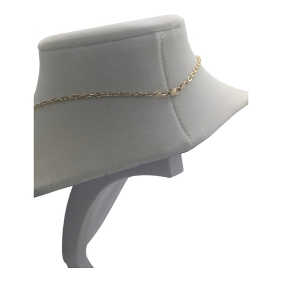 14KT Solid Gold Rolo Hollow Necklace - Picture 5 of 5